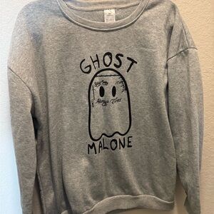 Gray Ghost Malone Sweatshirt Size XL